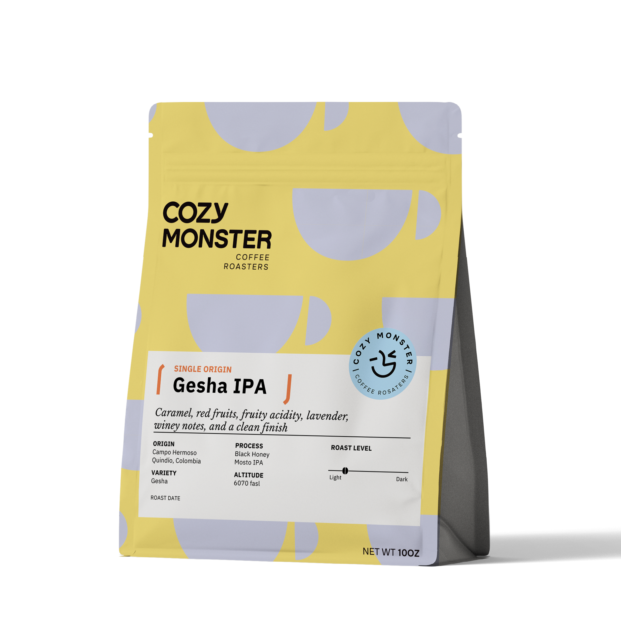Colombia Gesha – Black Honey IPA – Cozy Monster Colombia Gesha – Black Honey IPA – Cozy Monster