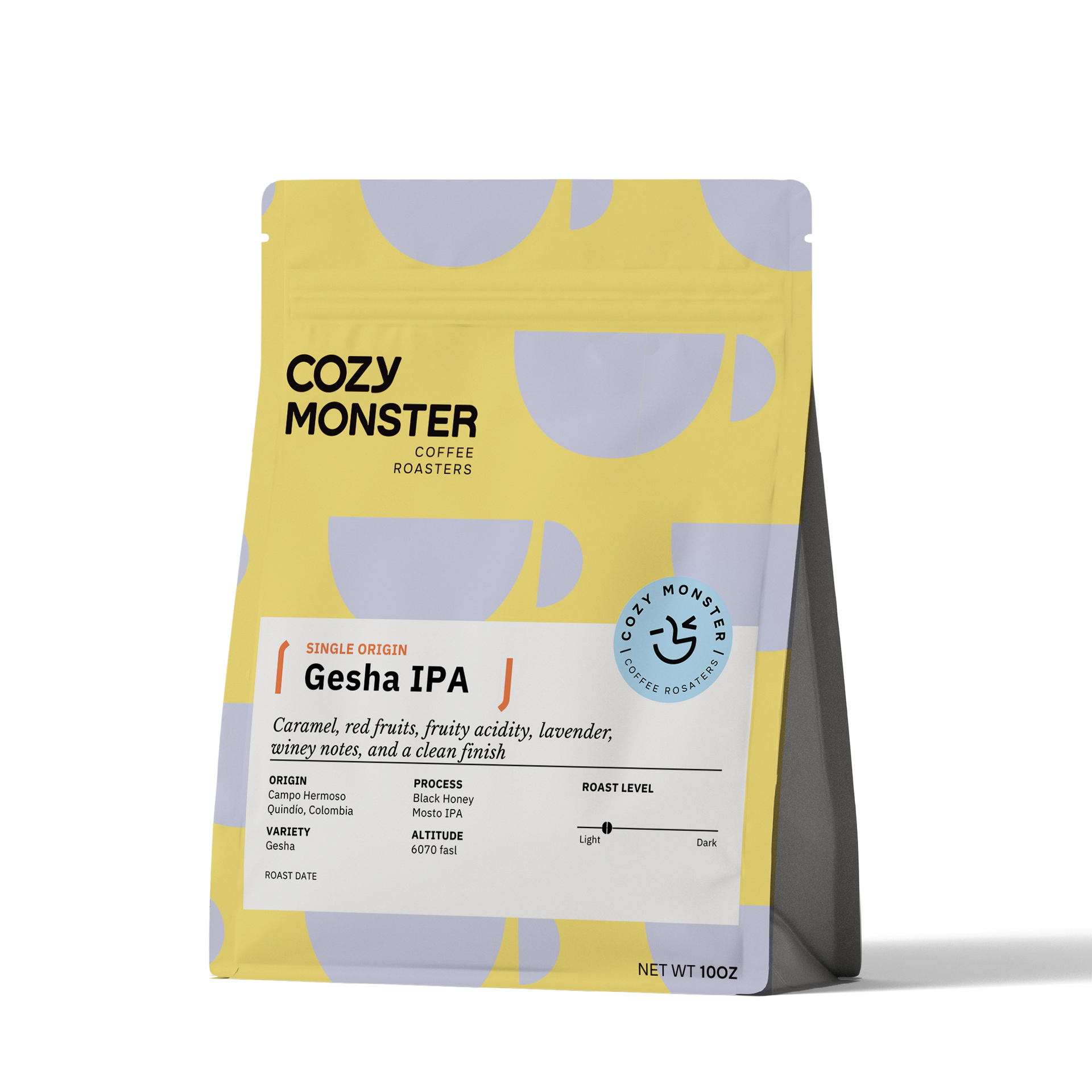 Colombia Gesha – Black Honey IPA – Cozy Monster