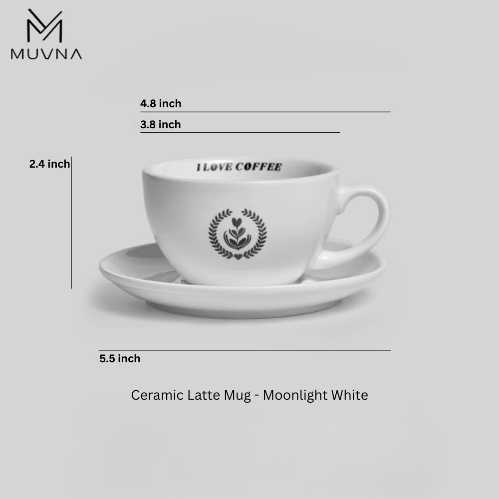 Italian-Style Ceramic Latte Art Cup 220ml